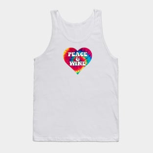 Tie Dye Peace & Wine Tank Top